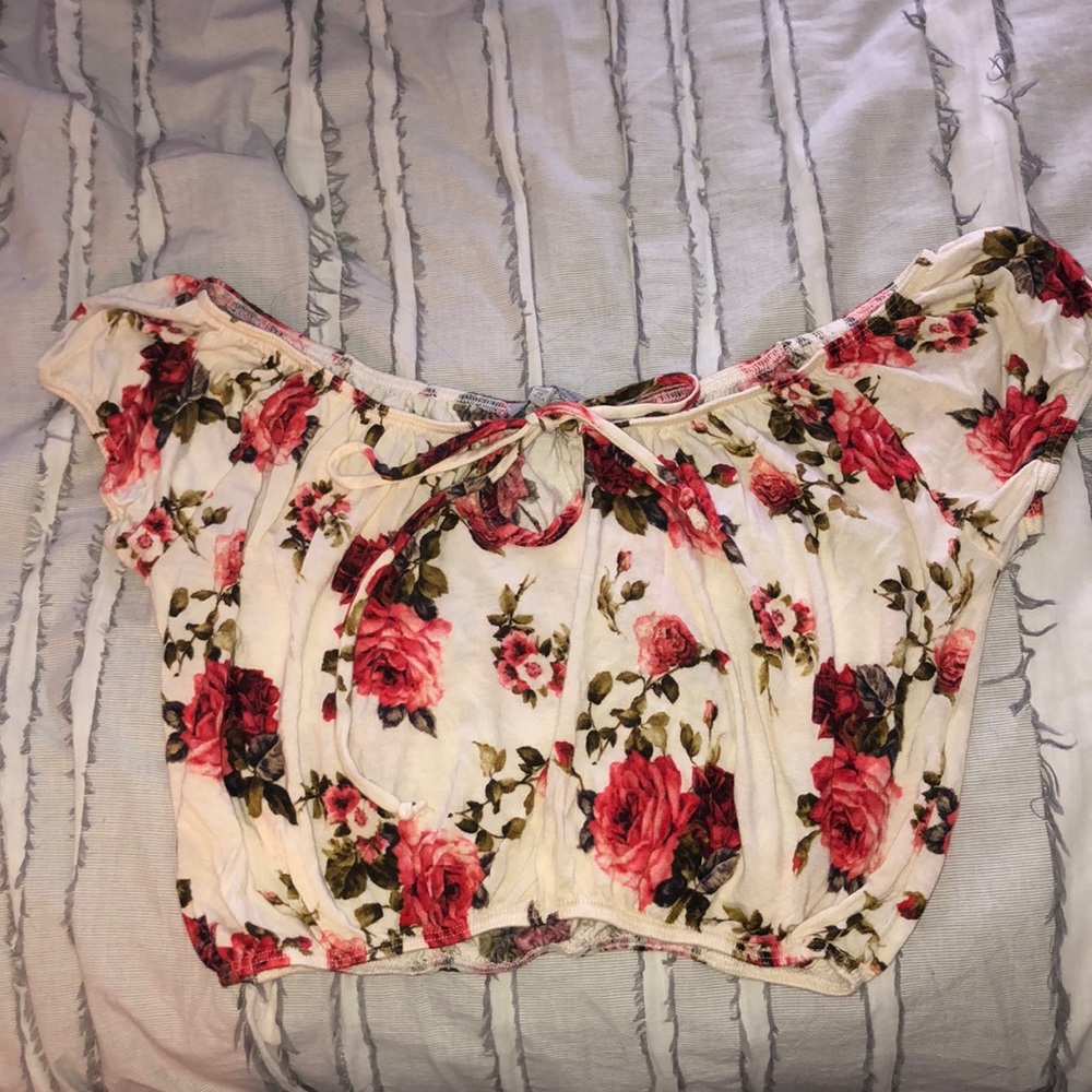 floral crop top